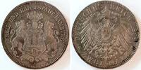 Deutschland 2 Mark 2 Mark Hamburg 1899 J prfr/f.prfr, Patina, min. Rf. J 063 -