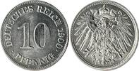 Deutschland 10 Pfennig 10 Pfennig 1900 E prfr/stgl aus Erstabschlag J 013 -