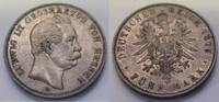 Deutschland 5 Mark 5 Mark 1875 H Ludwig von Hessen sehr schön/vorzüglich Patina Ludwig III -