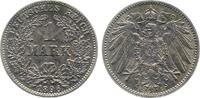 Deutschland 1 Mark 1 Mark 1896 E f.prfr/prfr ! früher gereinigt Patina J 17 -
