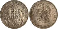 Deutschland 5 Mark 5 Mar kHamburg 1876J etwas raue Oberfläche -
