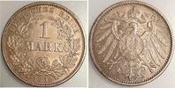 Deutschland 1 Mark 1 Mark 1892 F prfr/stgl J 017 beginnende Patina -