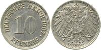 10 Pfennig 1907G Kaiserreich 1907G vz/stgl