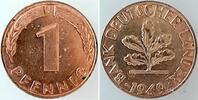 Deutschland 1 Pfennig 1 Pfennig 1949J bfr , minimale Spots -