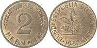 Deutschland 2 Pfennig 2 Pfennig 1967J bfr J 381 -