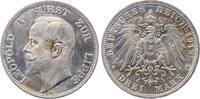 Deutschland 3 Mark 3 Mark 1913 A Leopold IV Lippe PP- leicht berieben J 79 Ludwig IV -