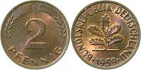 Deutschland 2 Pfennig 2 Pfennig 1959F bfr, BRD -