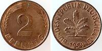 Deutschland 2 Pfennig 2 Pfennig 1959G bfr -