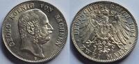 Deutschland 2 Mark 2 Mark Georg König v. Sachsen 1904 E vz/prfr/f stgl J 129 Georg -
