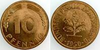 Deutschland 10 Pfennig 10 Pfennig 1950 J Polierte Platte J383 -