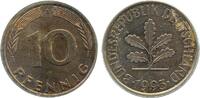 10 Pfennig 1993A Deutschland 10 Pfennig 1993 A teilweise ohne Ring geprägt bankfrisch