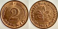 Deutschland 2 Pfennig 2 Pfennig 1964 G stempelglanz J 381 -