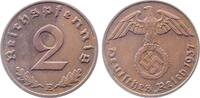 Deutschland 2 Pfennig 2 Pfennig 1937 E Jaeger 362 Drittes Reich -