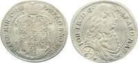 Deutschland 1/6 Taler 1-6 Taler Brandenburg-Ansbach 1676 SS+ Johann-Friedrich -