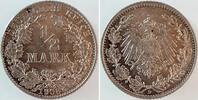 Deutschland 1/2 Mark 1/2 Mark 1908 D J016 sehr selten -