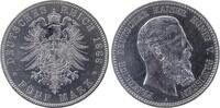 Deutschland 5 Mark 5 Mark Preussen 1888 leicht gereinigt J 099 vz+ Friedrich -