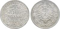Deutschland 50 Pfennig 50 Pfennig 1877 FJ 008 vz/st minimale Krätzerchen a.d. Krone -