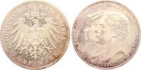 Deutschland 5 Mark 5 Mark 1903A Sachsen-W-E. Hochzeit Caroline v Reuß Wilhelm Ernst -