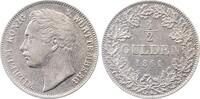 Deutschland 1/2 Gulden 1/2 Gulden 1861 Württemberg fast vorzüglich Wilhelm -