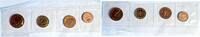Deutschland 1 - 10 Pfennig 1 Pfennig bis 10 Pfennig 1966F Polierte Platte, 4 Münzen -