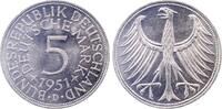 5 Mark 1951 Deutschland 5 DM 1951 D bfr/stgl EA J 387 bankfrisch/stempelglanz