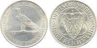 Deutschland 3 Mark 3 Reichsmark Rheinlande Räumung 1930 F vz/stgl+ -