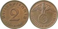 Deutschland 2 Pfennig 2 Pfennig 1939A vz/st J 362 Drittes Reich -