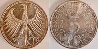 Deutschland 5 Mark 5 DM 1958D bfr/stgl Erstabschlag CH UNC / stgl EA