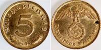Deutschland 5 Reichspfennig 5 Reichspfennig1939 G J 363 kleiner Fleck -