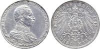 Deutschland 3 Mark 3 Mark Kaiser Uniform Preußen 1913A J 112 minimal berieben Wilhelm II -