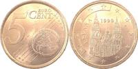 Spanien 5 Cent Fehlprägung 5 Cent 1999 Spanien Jahreszahl doppelt -
