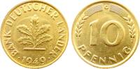 Deutschland 10 Pfennig 10 Pfennig 1949 G zaponiert J 378 BDL -