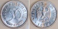 Deutschland 50 Reichspfennig 50 Pfennig 1935 G J 368 mit kleinen Krätzerchen -