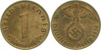 Deutschland 1 Pfennig 1 Pfennig 1938J prfr J 361 Drittes Reich -