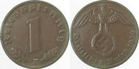 Deutschland 1 Pfennig 1 Pfennig 1939 E J 361 Drittes Reich -