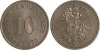 Deutsch Ostafrika 10 Pfennig 10 Pfennig 1874 C f.prfr Patina, VS: minimale Krätzerchen -