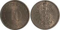 Deutschland 10 Pfennig 10 Pfennig 1875 H prfr/stgl !, ein dunkler Fleck -