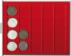 Münzbox STANDARD mit 20 quadratischen Fächern für Münzen/Münzkapseln bis Ø47 mm
