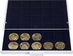 Münzbox MARINE mit 35 quadratischen Fächern für Münzen/Münzkapseln bis Ø36 mm