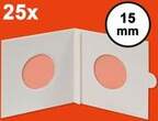 HARTBERGER Münzrähmchen 15 mm, selbstklebend, 25er-Packung
