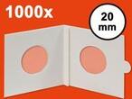 HARTBERGER Münzrähmchen 20 mm, selbstklebend, 1000er-Packung
