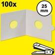 HARTBERGER Münzrähmchen 25 mm, zum Heften, 100er-Packung