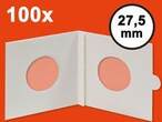 HARTBERGER Münzrähmchen 27,5 mm, selbstklebend, 100er-Packung
