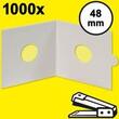 HARTBERGER-Münzrähmchen 48 mm, zum Heften, 1000er-Packung