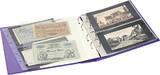 PUBLICA M COLOR Banknotenalbum mit 10 beidseitig bestückbaren Folienblättern in zwei Ausführungen-Viola (Lila)