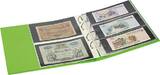 PUBLICA M COLOR Banknotenalbum mit 10 beidseitig bestückbaren Folienblättern in zwei Ausführungen-Spring (grün)