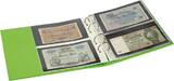 PUBLICA M COLOR Banknotenalbum mit 10 beidseitig bestückbaren Folienblättern in zwei Ausführungen-Spring (grün)