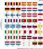 Perforiertes farbiges Flaggenblatt -