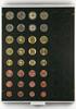 Velourseinlage, schwarz, für 6 Euro-Kursmünzensätze -