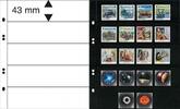 Multi collect Blätter mit 5 Streifen (43 mm) pro Seite, schwarz, 10er-Packung -